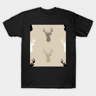 Deer Heads - Midnight Woodland T-Shirt